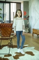 Trend Denim Set White Color
