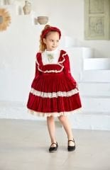 Red Velvet Dress Madame Berra