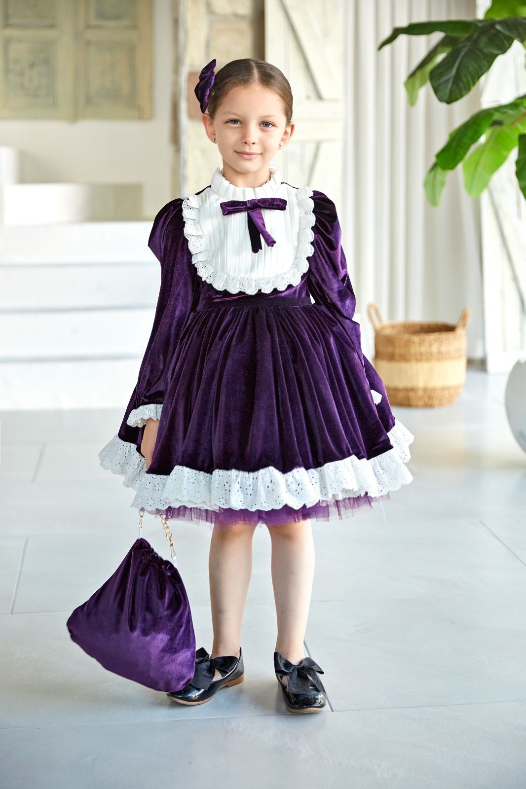 purple Velvet Dress