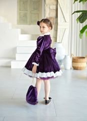 purple Velvet Dress