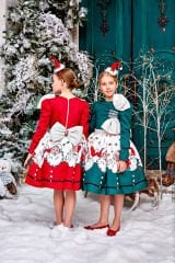 Christmas Elegant Dress Green Color