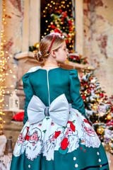 Christmas Elegant Dress Green Color