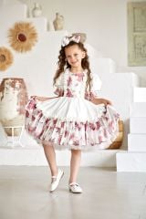 White Dress For Girls With a Bow