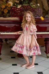 Pink Dress For Girls With a Bow