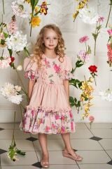 Pink Dress For Girls With a Bow