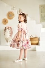 Pink Dress For Girls With a Bow