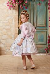 Party Dress Pink Color with Bolero
