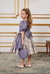 Special Design Dress for Girls Blue Color
