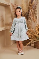 Elegant Straight Dress For Girls Light Green  Color